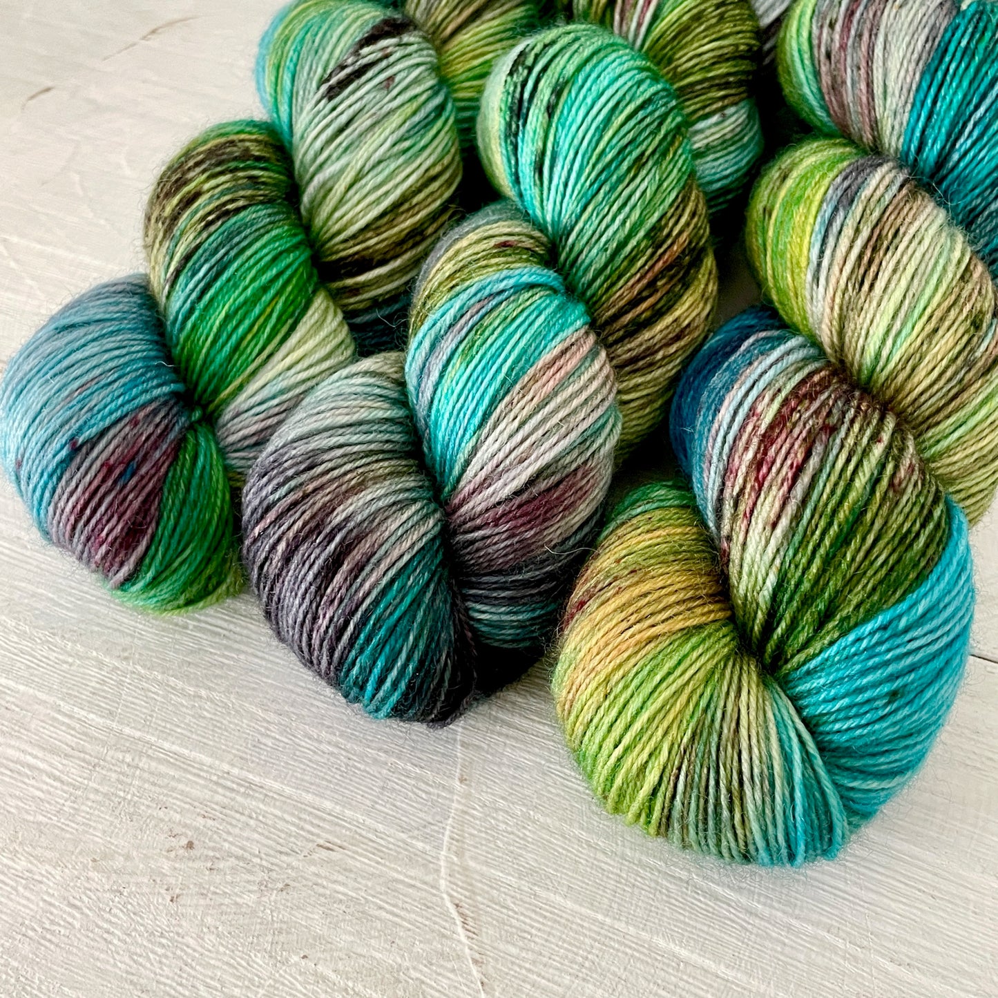 Hand-dyed yarn No.138 sock yarn "Pamina"