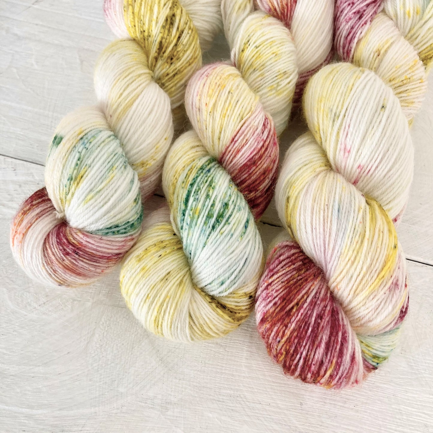 Hand-dyed yarn No.87 sock yarn "Våren"