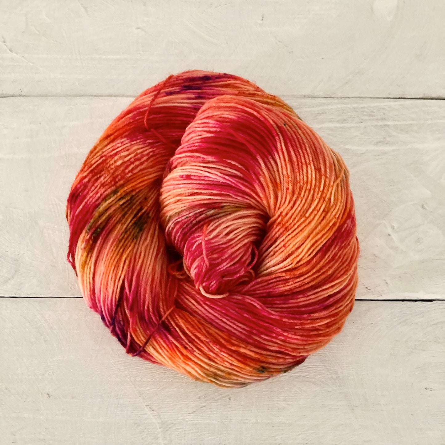 Hand Dyed Yarn No.133 Sock Yarn "The Fiery Angel"