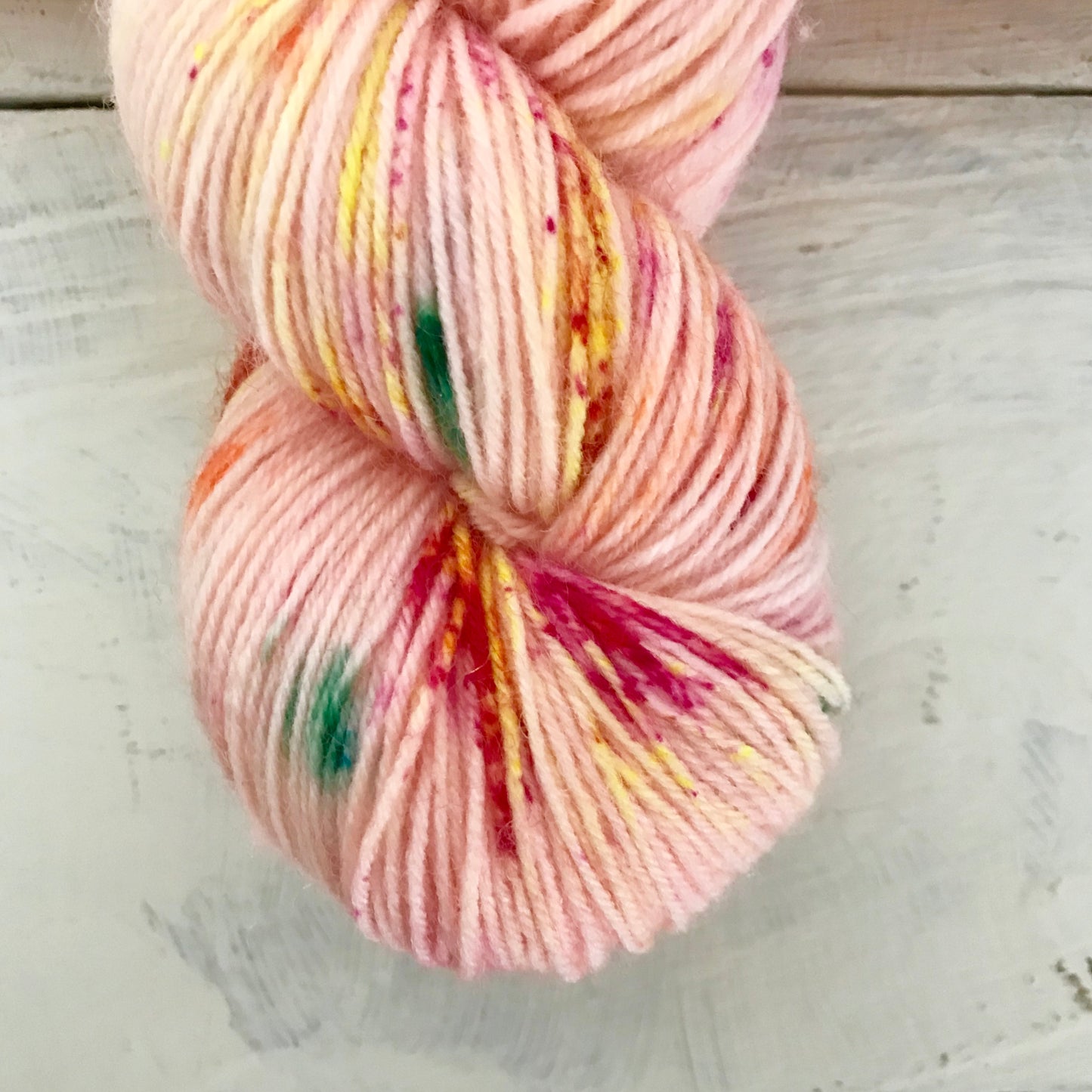 Hand-dyed yarn No.83 sock yarn "Le jardin de Dolly"