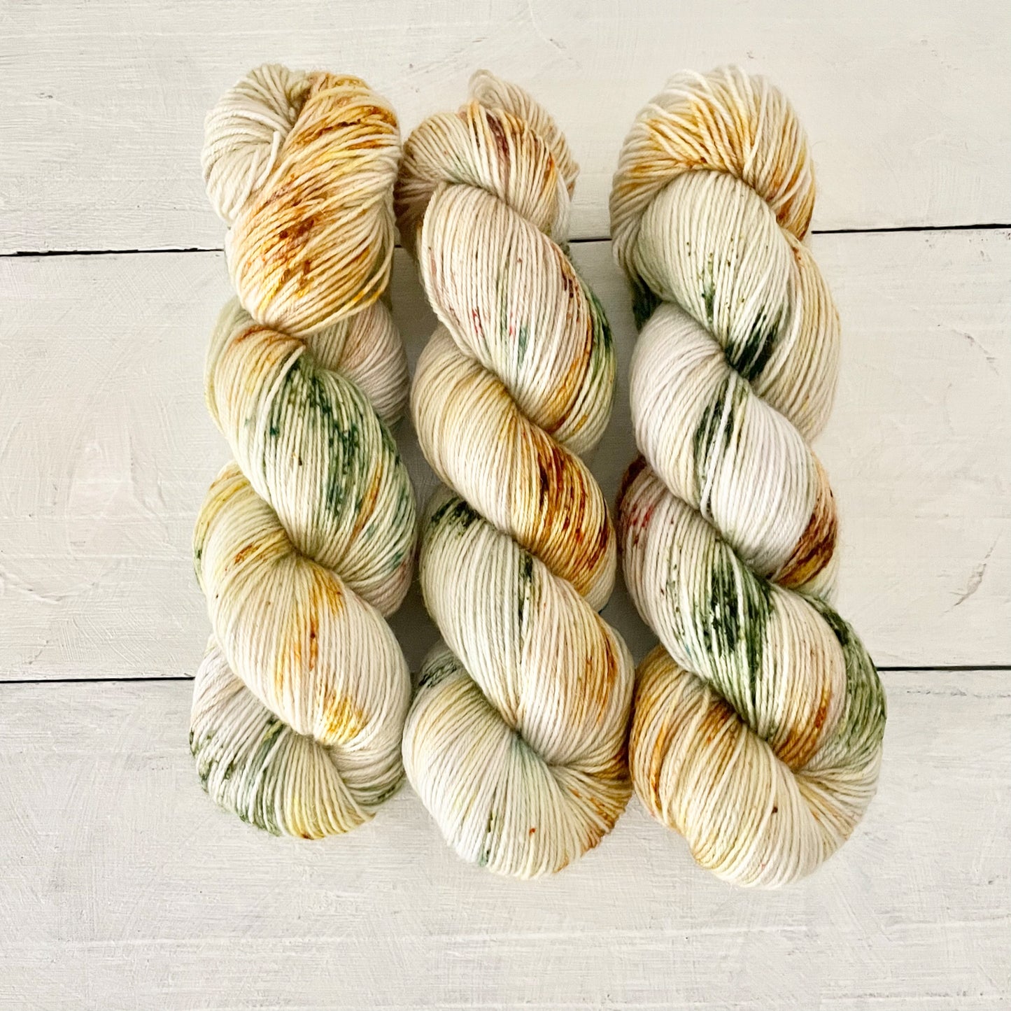 Hand-dyed yarn No.81 sock yarn "On Hearing the First Cuckoo in Spring"