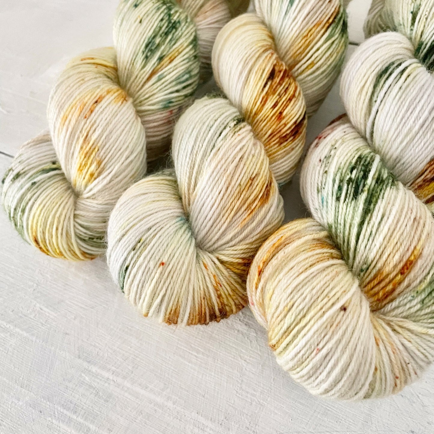 Hand-dyed yarn No.81 sock yarn "On Hearing the First Cuckoo in Spring"