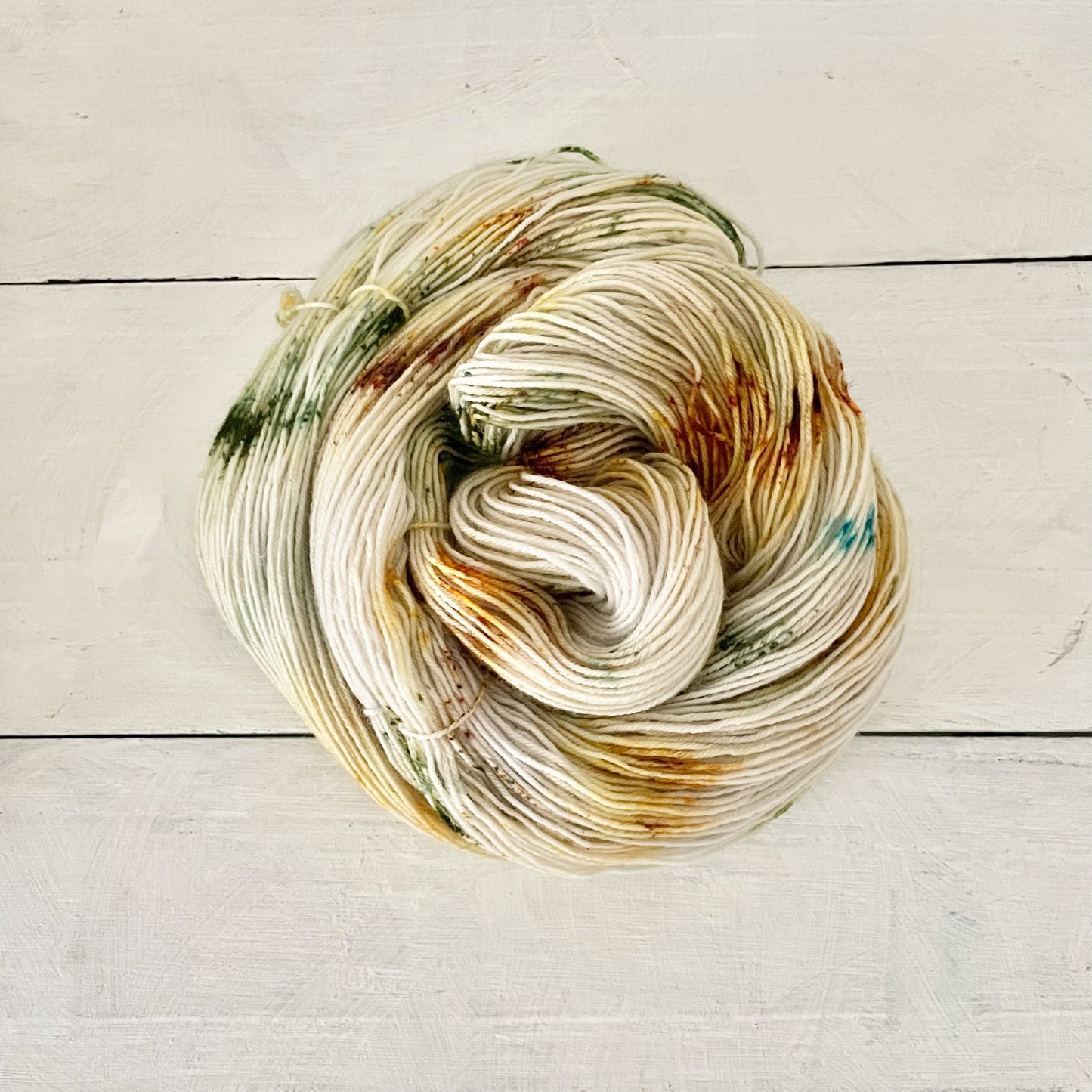 Hand-dyed yarn No.81 sock yarn "On Hearing the First Cuckoo in Spring"