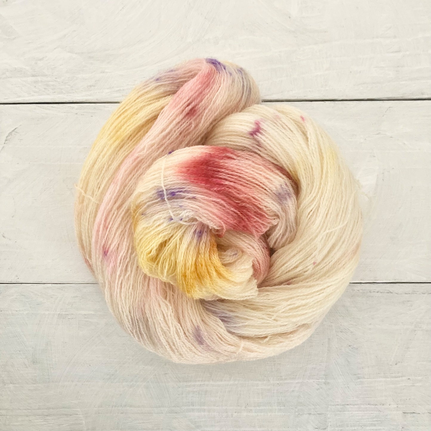 Hand-dyed yarn No.113 lace "Frühling übers Jahr"