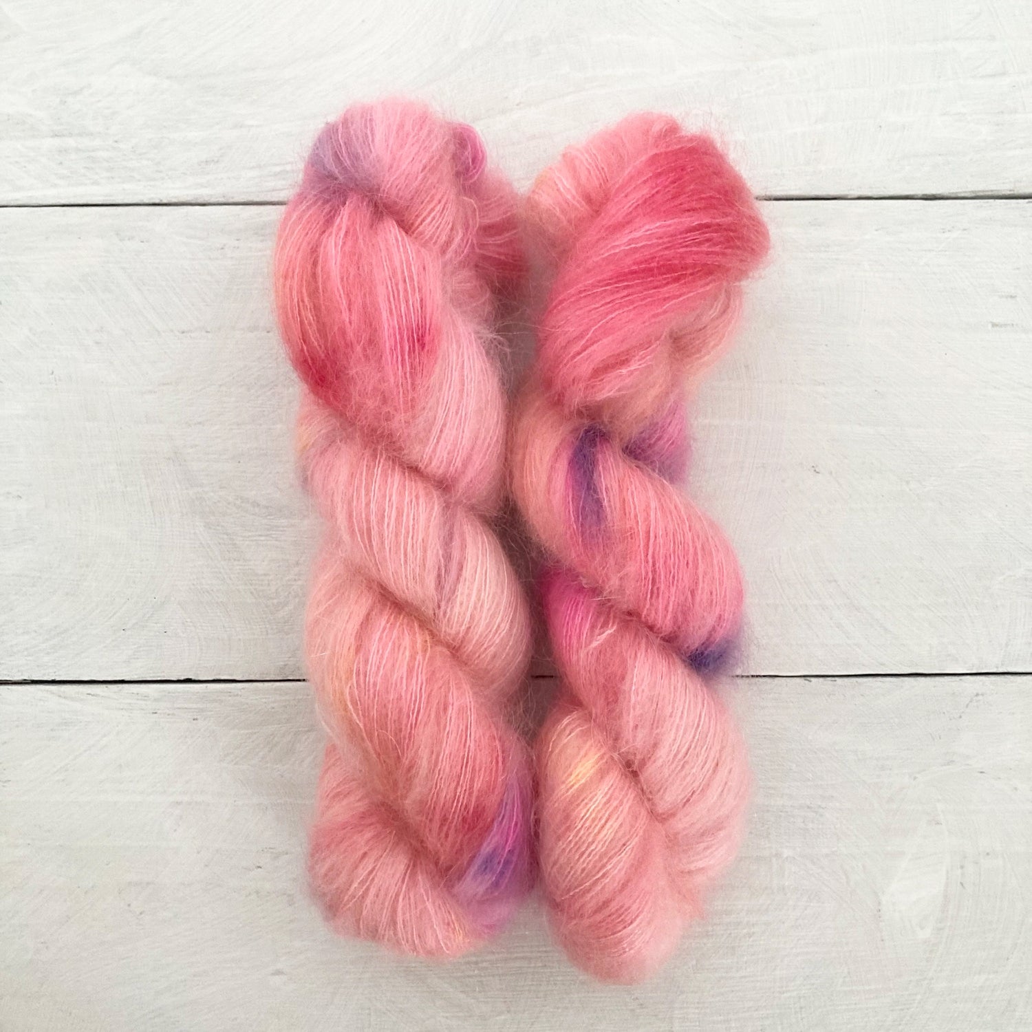 Hand-dyed yarn No.196 Kid Mohair & Silk 