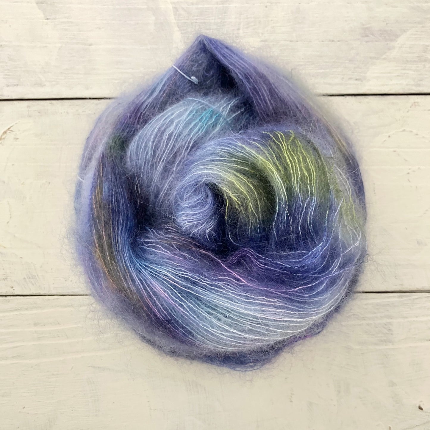 Hand Dyed Yarn No.142 Kid Mohair & Silk "Belle nuit, ô nuit d'amour"