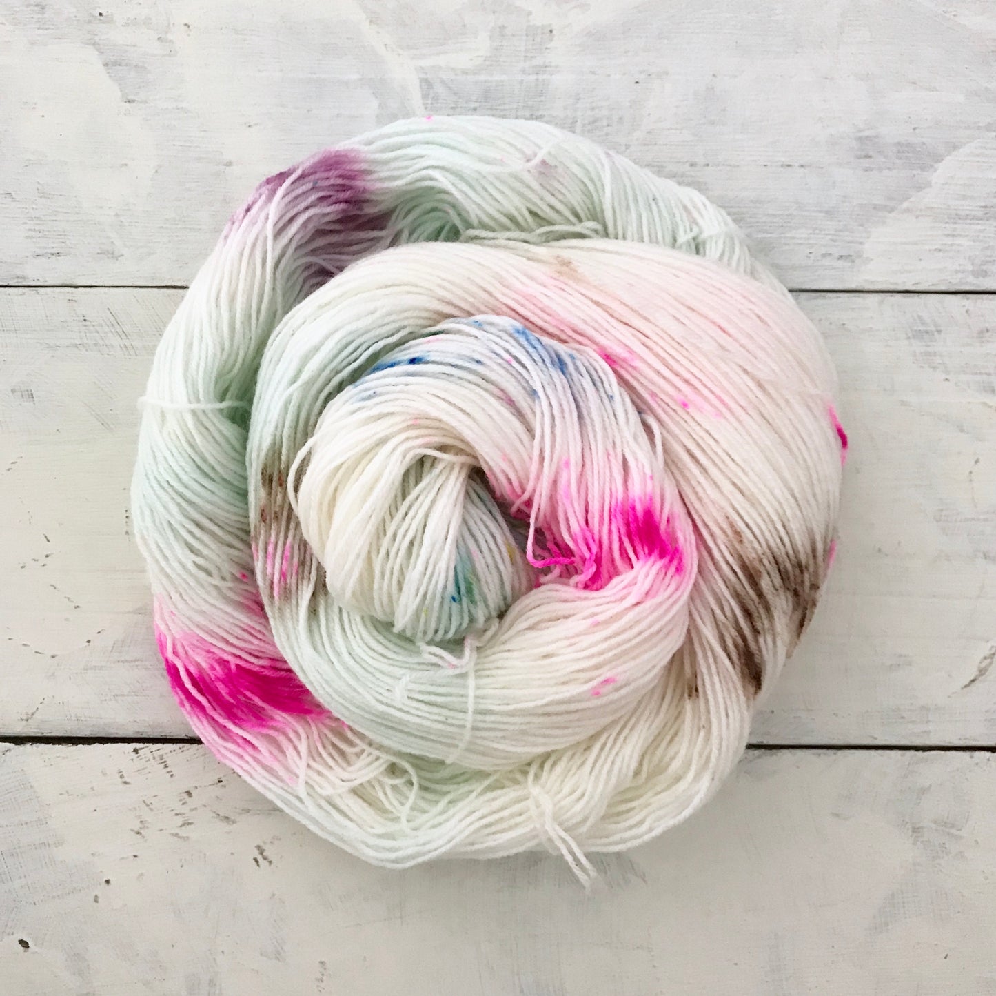 Hand-dyed yarn No.77 sock yarn "Clara"