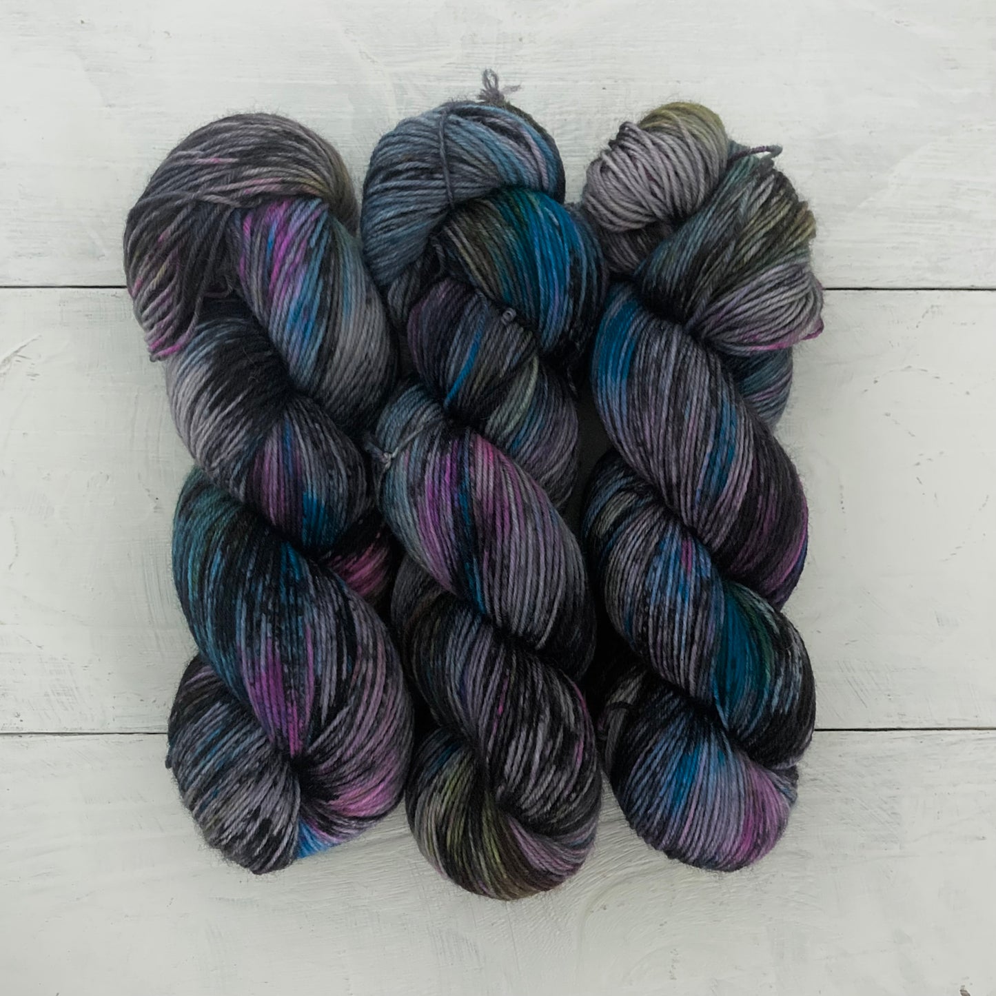 Hand-dyed yarn No.125 sock yarn "Baron Von Rothbart"