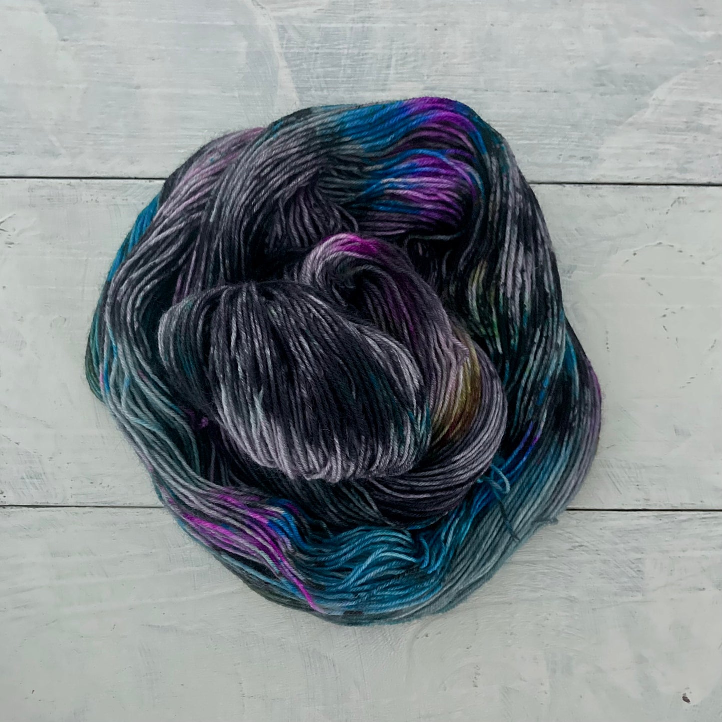 Hand-dyed yarn No.125 sock yarn "Baron Von Rothbart"