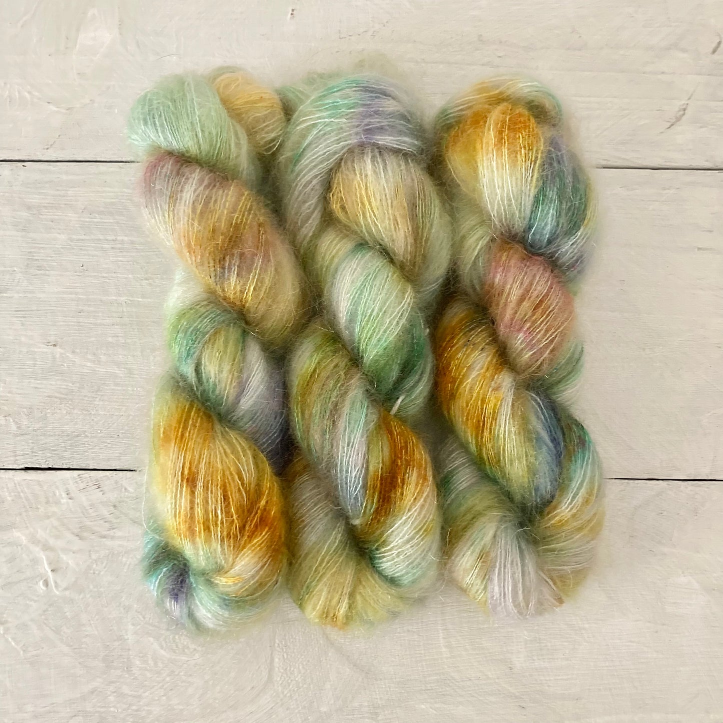 手染め糸 No.194 キッドモヘア&シルク「Sicilienne」