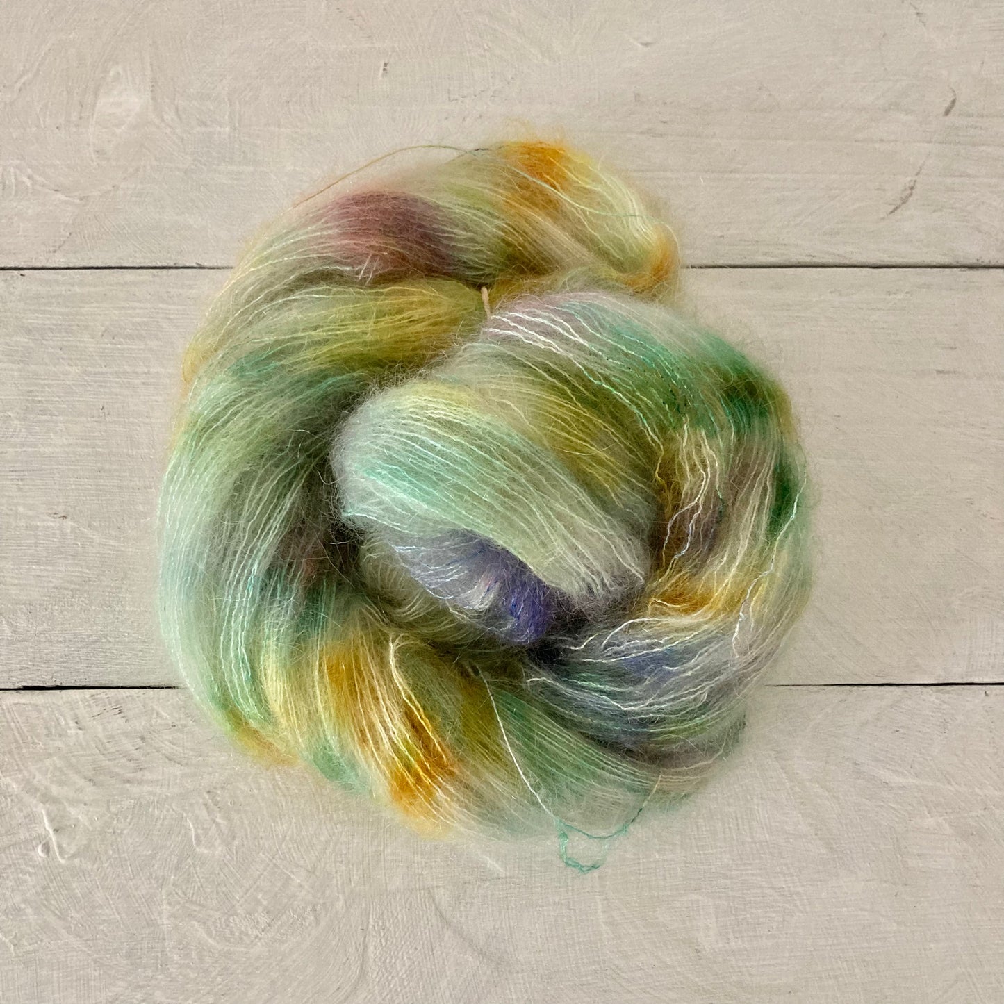 手染め糸 No.194 キッドモヘア&シルク「Sicilienne」