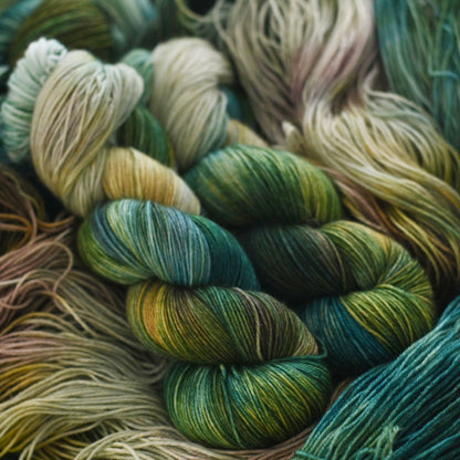 手染め糸 No.422 ソックヤーン「Leise rieselt der Schnee」