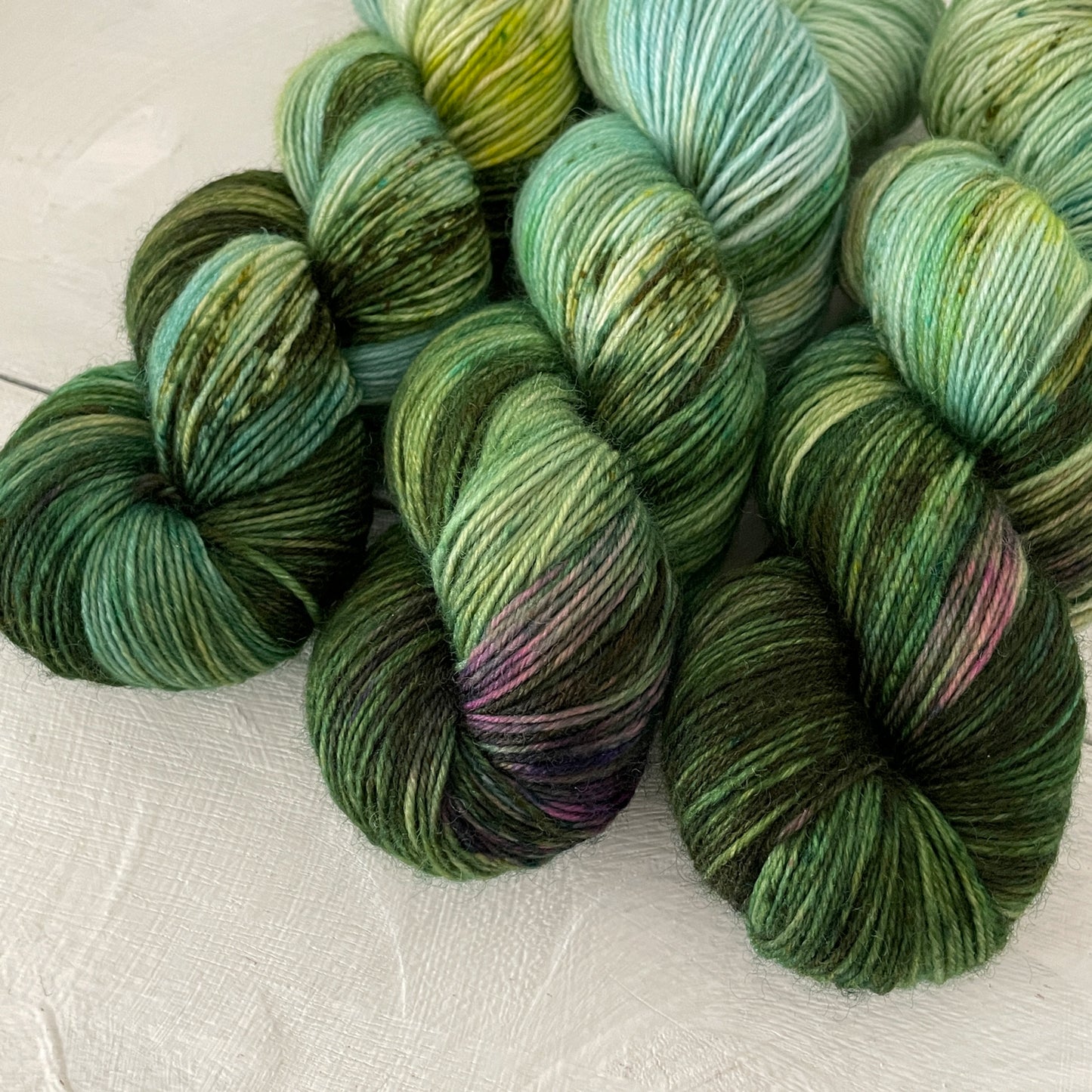 Hand-dyed yarn No.138 sock yarn "Pamina"