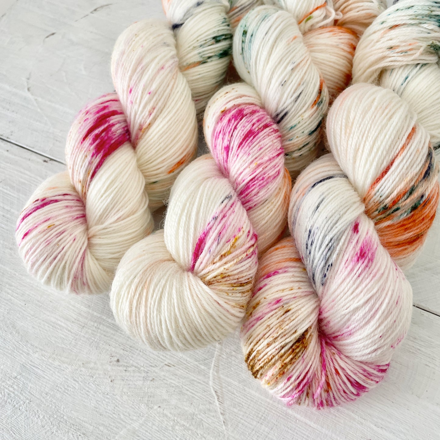 Hand-dyed yarn No.117 sock yarn "Oiseaux tristes"
