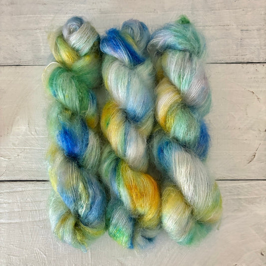 手染め糸 No.194 キッドモヘア＆シルク「Sicilienne」