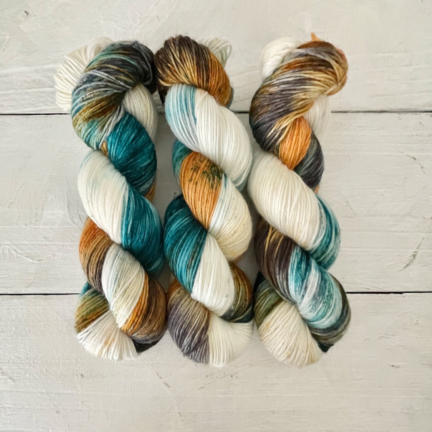 Hand-dyed yarn No.205 sock yarn "Gretchen am Spinnrade"