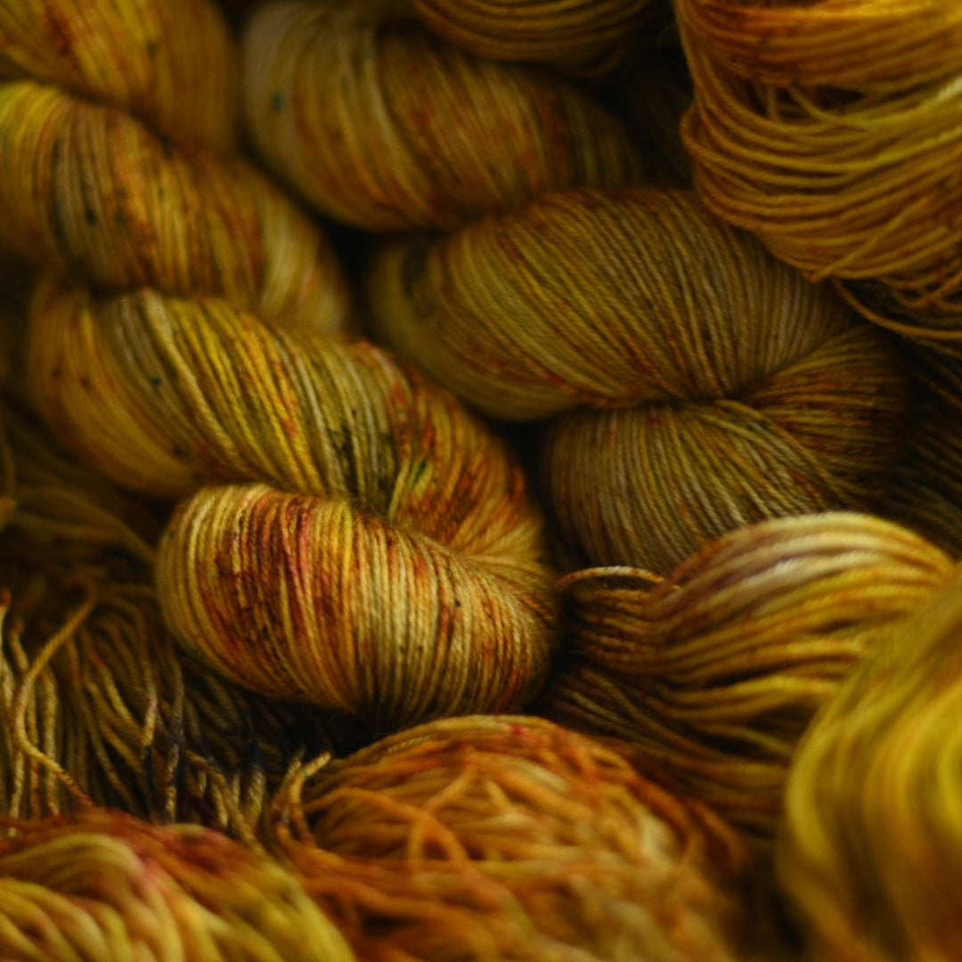 Hand-dyed yarn No.256 sock yarn "Herbstlied" 