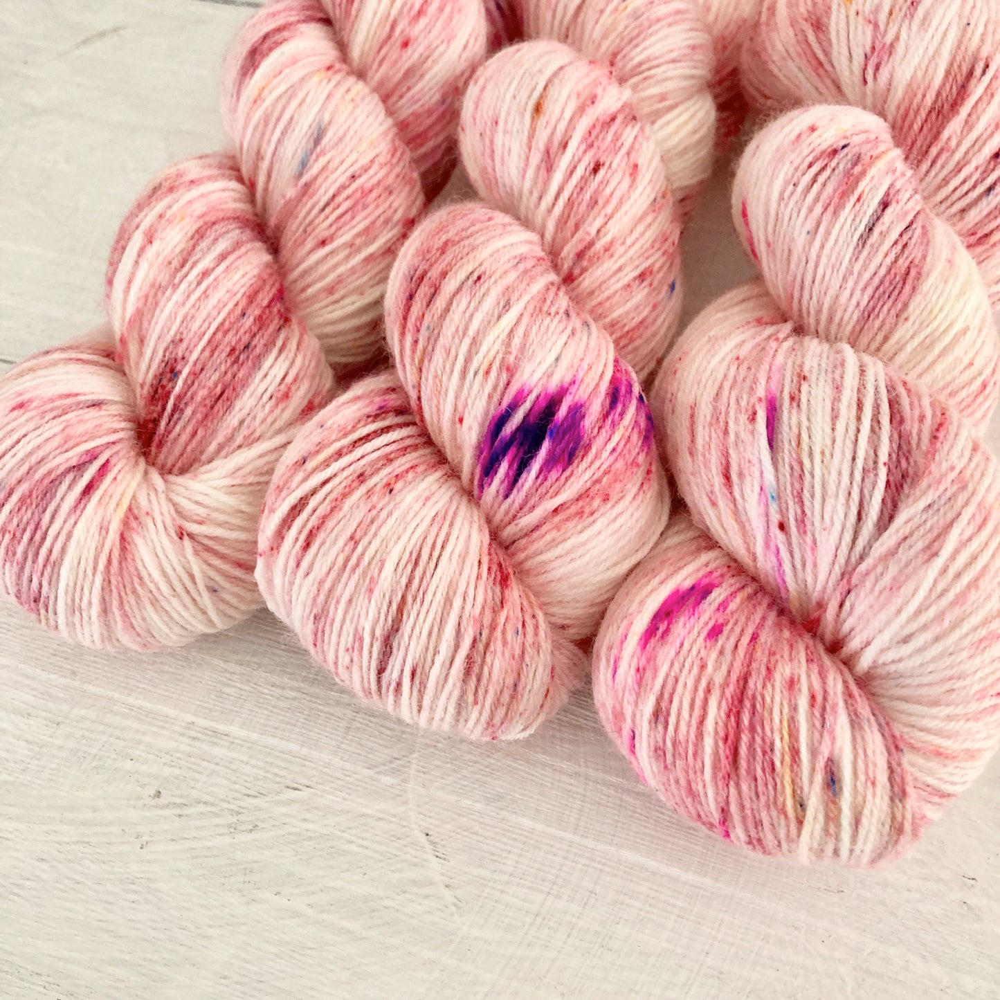 Hand-dyed yarn No.235 sock yarn "Tutti i fior" 