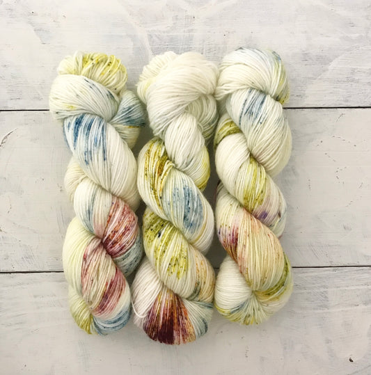 Hand-dyed yarn No.91 sock yarn "Baïlèro"