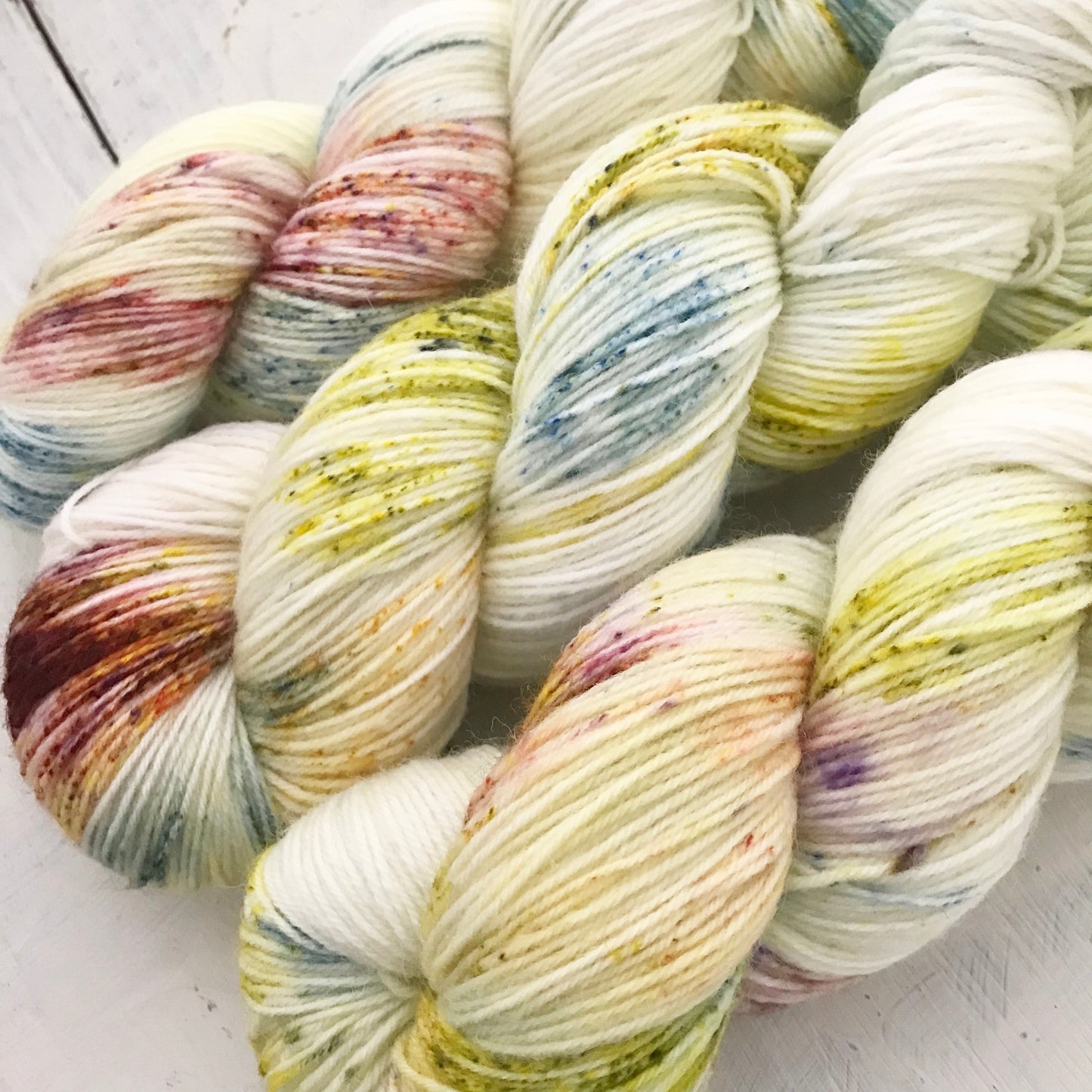 Hand-dyed yarn No.91 sock yarn "Baïlèro"