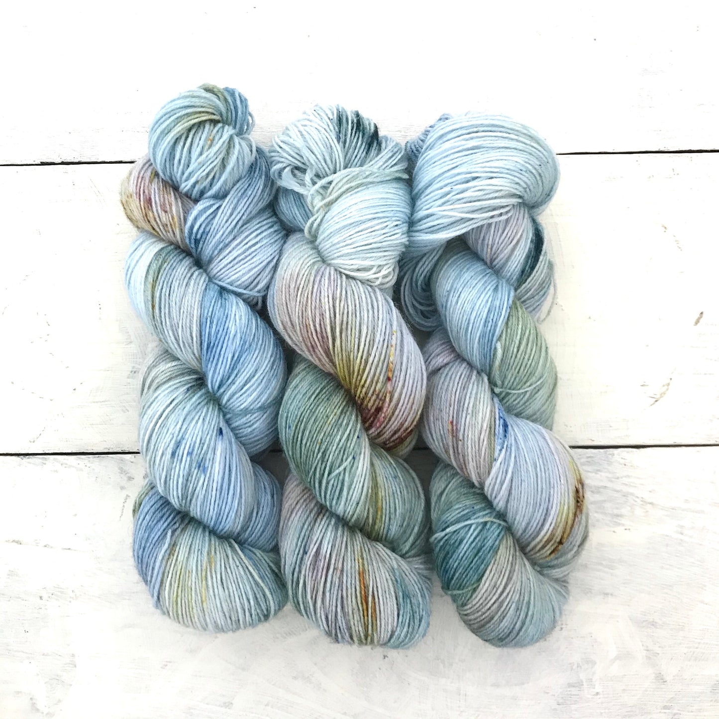 Hand-dyed yarn No.95 sock yarn "Jardins sous la pluie"