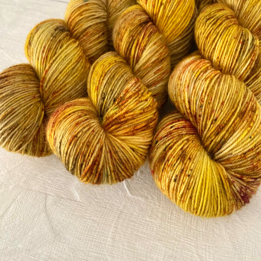 Hand-dyed yarn No.256 sock yarn "Herbstlied" 