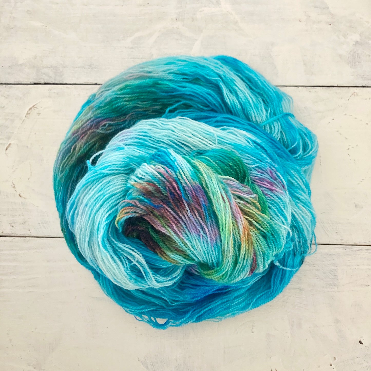 Hand-dyed yarn No.121 Lace "The Sea and Sinbad's Ship"
