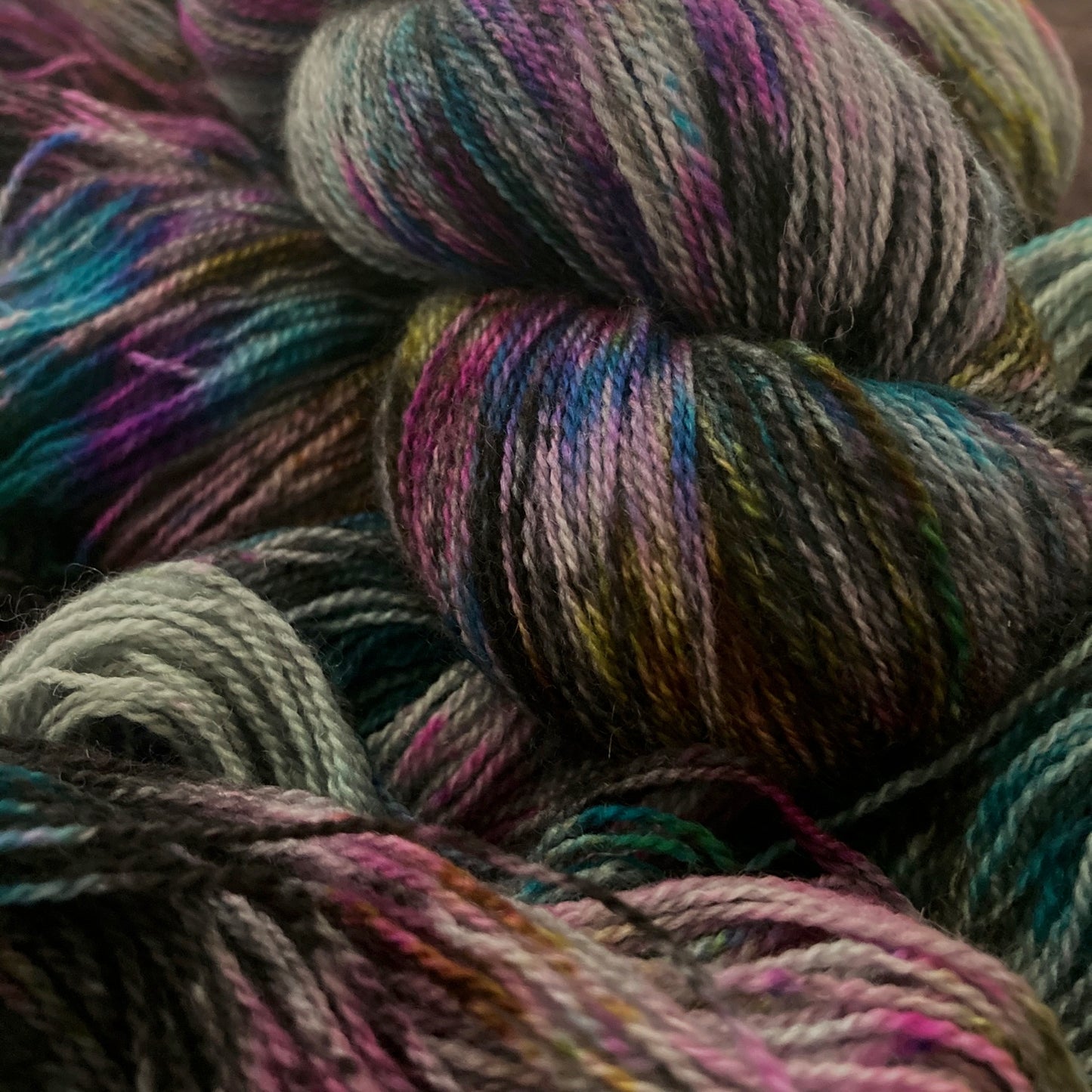 Hand-dyed yarn No.125 lace "Baron Von Rothbart"