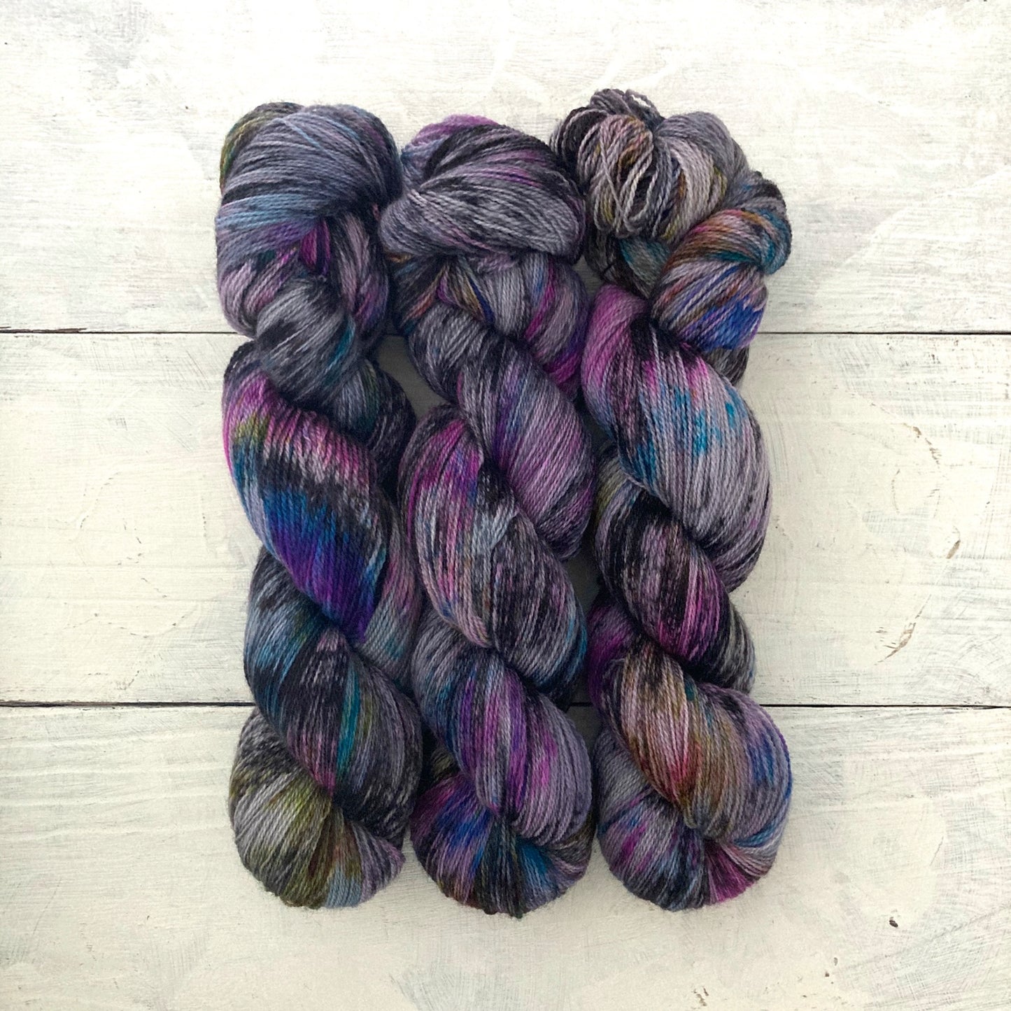 Hand-dyed yarn No.125 lace "Baron Von Rothbart"