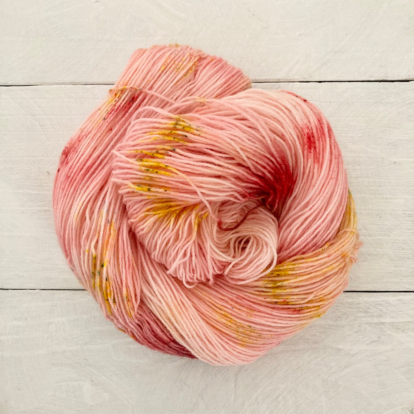 Hand-dyed yarn No.197 sock yarn "Rose Adagio"