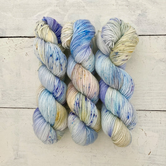 Hand-dyed yarn No.174 Sock yarn "An der schönen, blauen Donau"