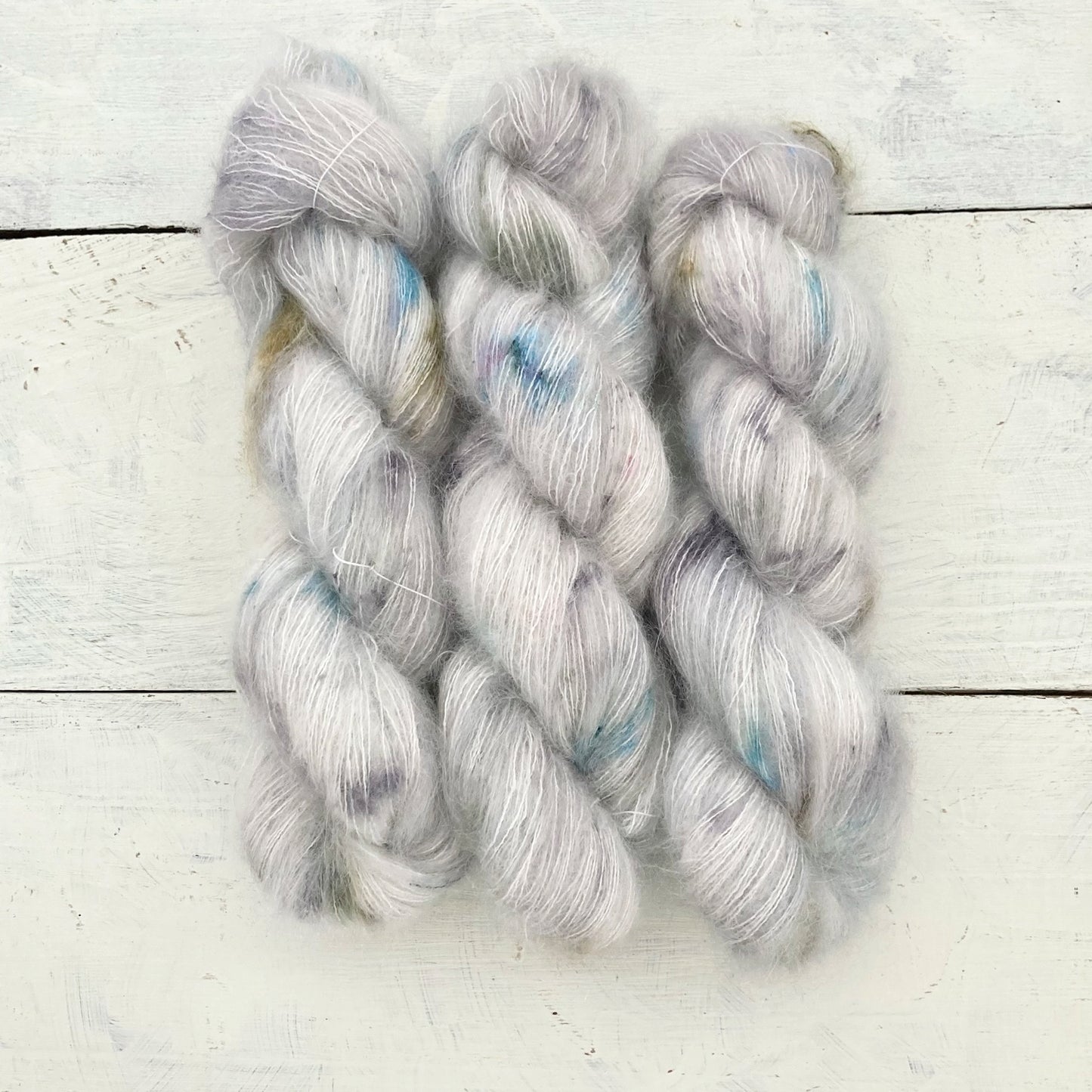 Hand-dyed yarn No.167 Kid Mohair &amp; Silk "Nuages"