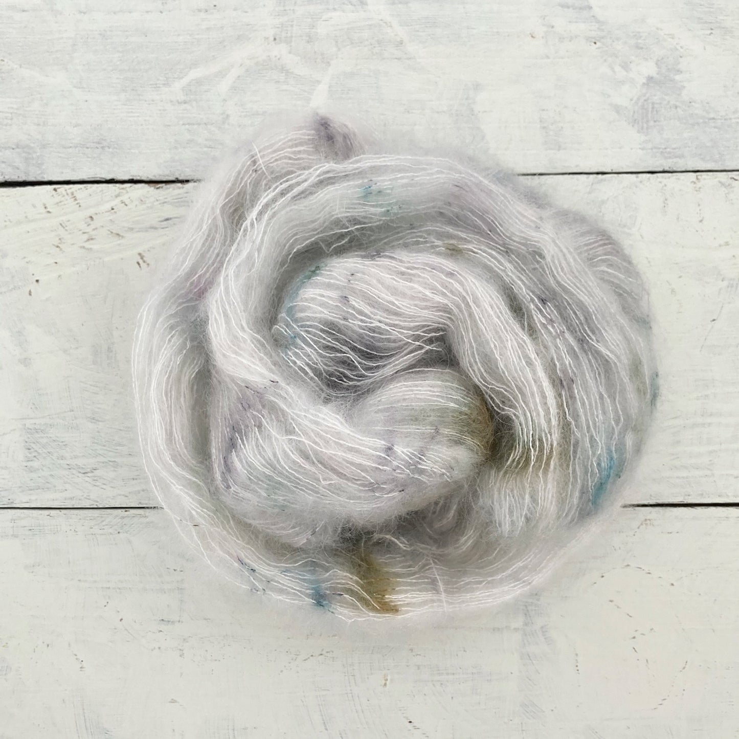 Hand-dyed yarn No.167 Kid Mohair &amp; Silk "Nuages"