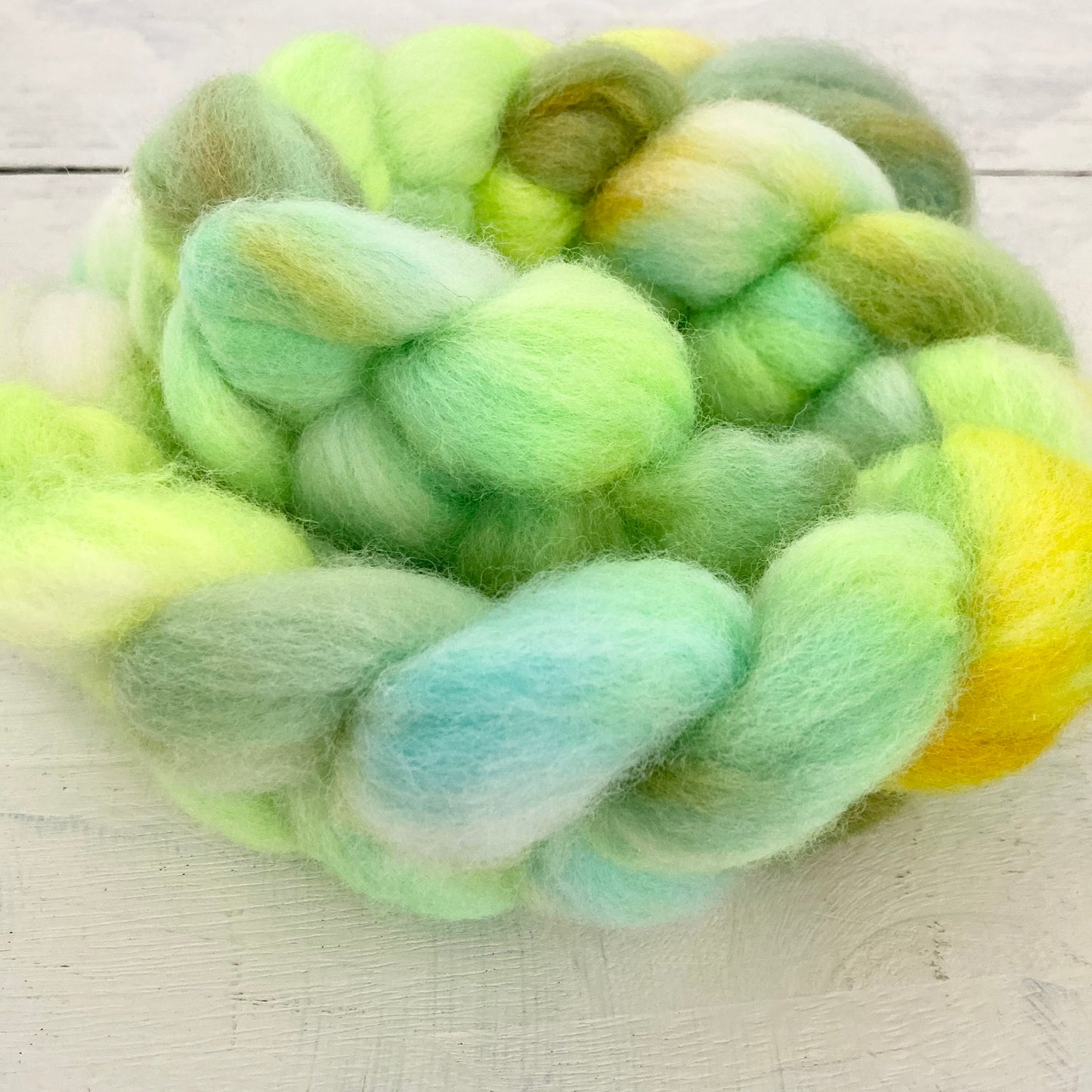 Hand-dyed wool Corridale No.9 "Ging Heut' Morgen Uber's Feld"