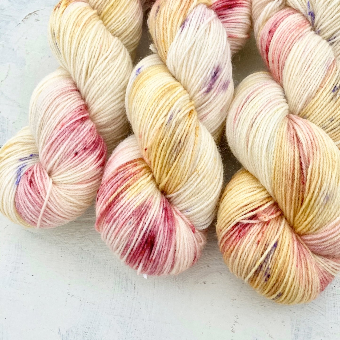Hand-dyed yarn No.113 sock yarn "Frühling übers Jahr"