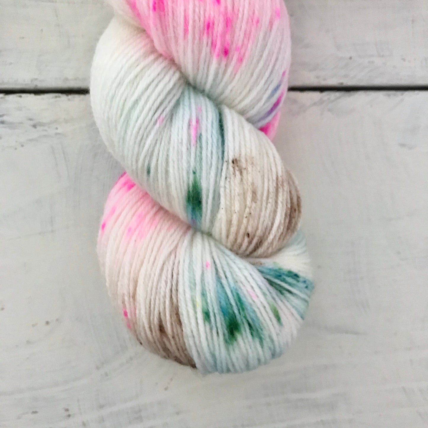 Hand-dyed yarn No.77 sock yarn "Clara"