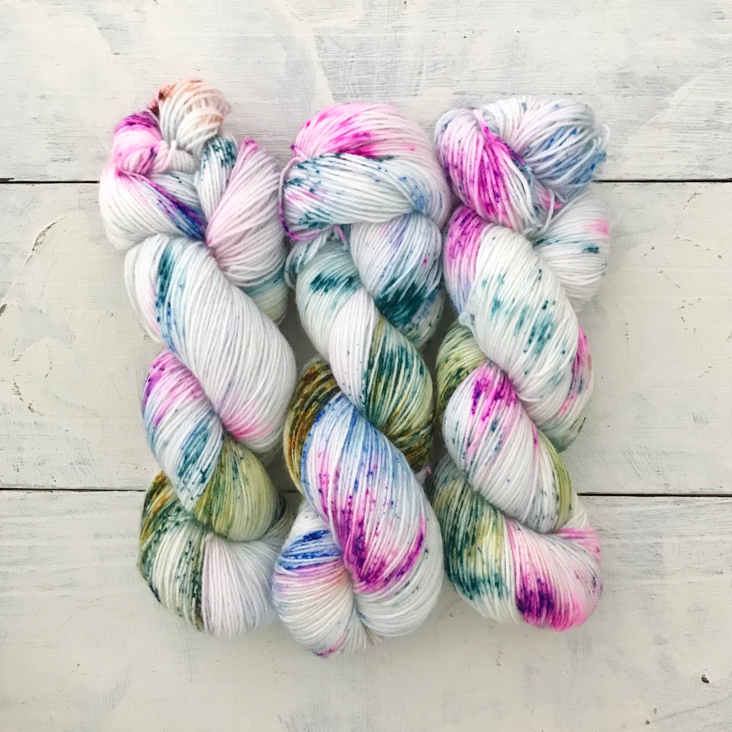 Hand-dyed yarn No.92 sock yarn "Les collines d'Anacapri"